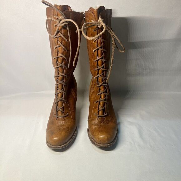 Ugg Rosie Womens Sexy Lace up Knee High Leather Boots Size 8 Brown - Picture 14 of 15